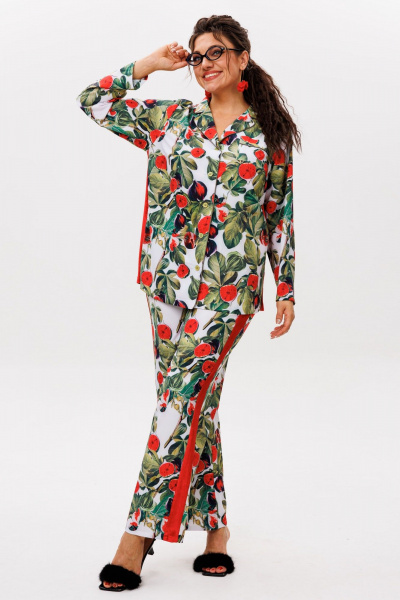 Брюки, рубашка Anelli 1623 спелый_инжир - фото 8