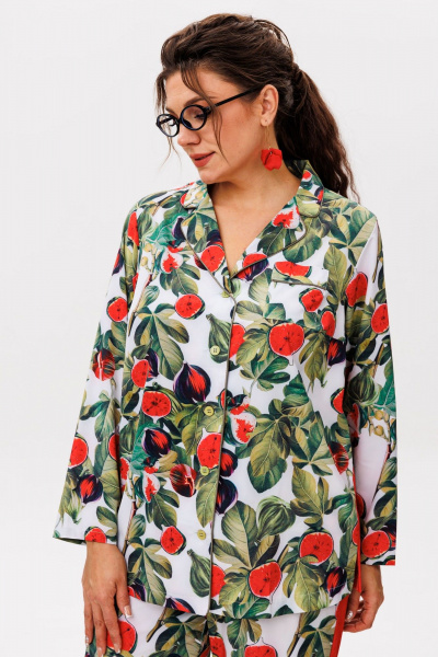 Брюки, рубашка Anelli 1623 спелый_инжир - фото 7