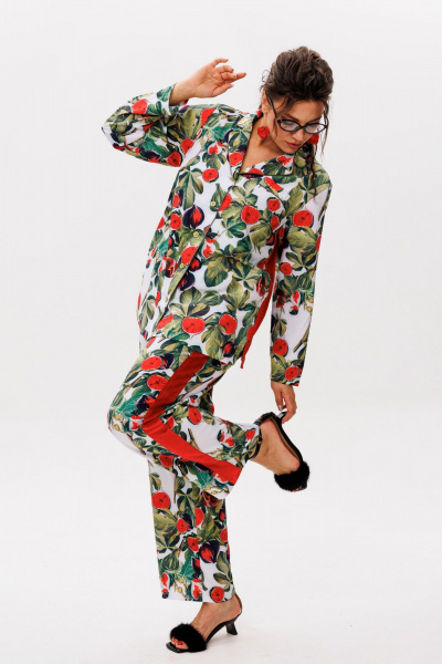 Брюки, рубашка Anelli 1623 спелый_инжир - фото 4