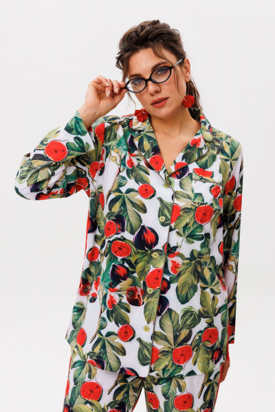 Брюки, рубашка Anelli 1623 спелый_инжир - фото 3