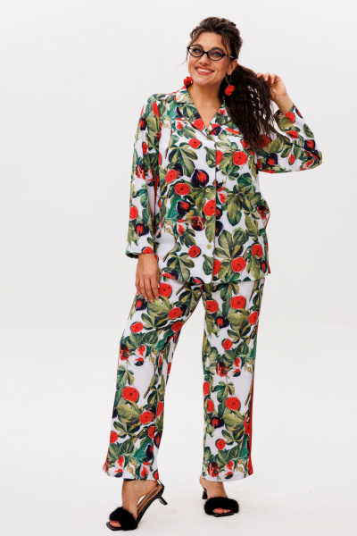 Брюки, рубашка Anelli 1623 спелый_инжир - фото 1