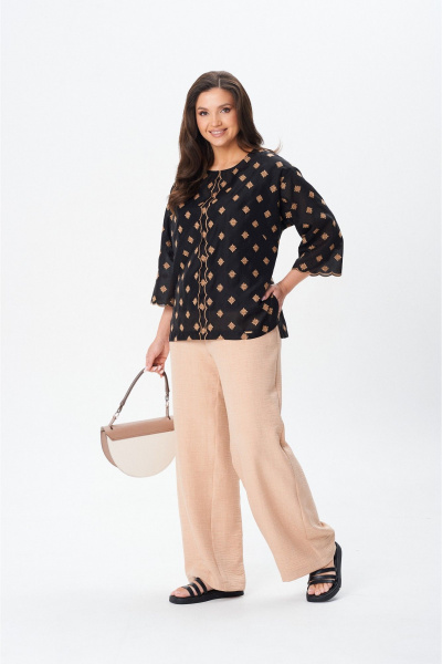 Блуза, брюки Verita 2370 черный - фото 3