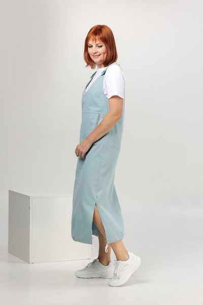 Сарафан Соджи 660 голубой - фото 3