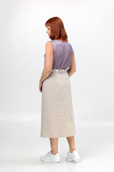 Юбка Соджи 661 бежевый - фото 9