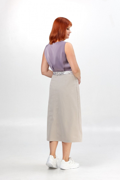 Юбка Соджи 661 бежевый - фото 8