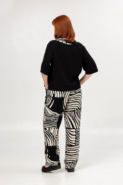 Блуза, брюки Соджи 665 черный - фото 6