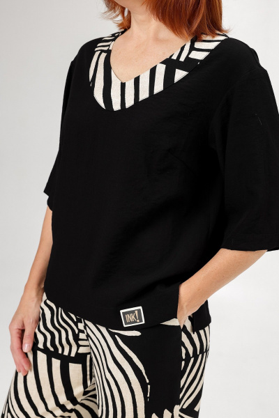 Блуза, брюки Соджи 665 черный - фото 5