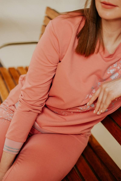 Брюки, свитшот TAiER 936 розовый_корал - фото 3