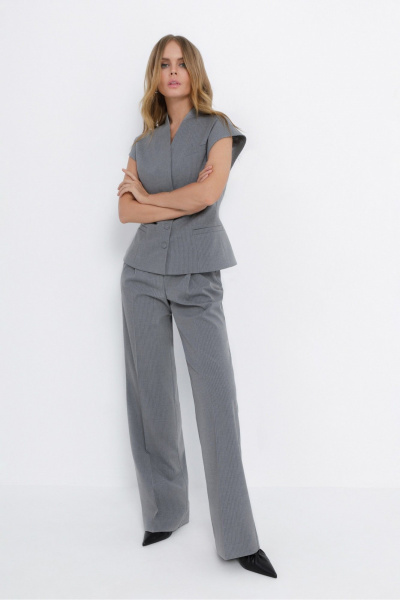 Брюки, жилет PiRS 5497 светло-серый - фото 3