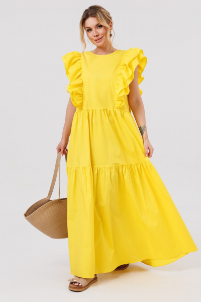 Платье Ambera Style 1096-2 желтый - фото 11