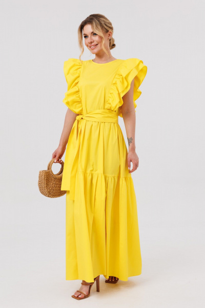 Платье Ambera Style 1096-2 желтый - фото 1