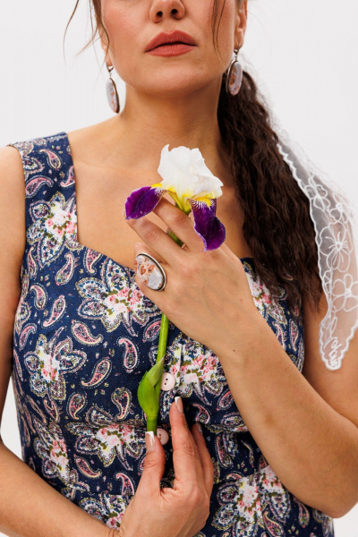 Сарафан Anelli 1567 восточная_синева - фото 4