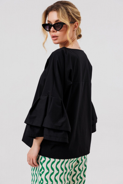 Блуза Ambera Style 1124 черный - фото 4