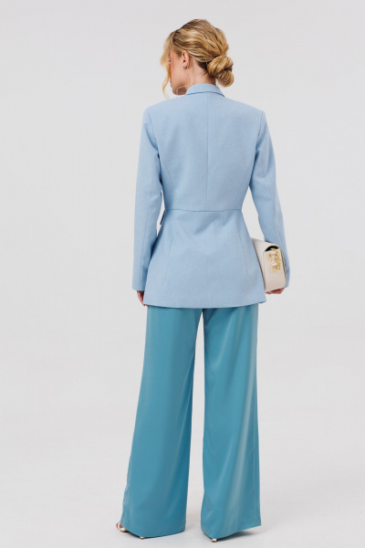Брюки, жакет Amberа Style 2108-1 голубой - фото 6