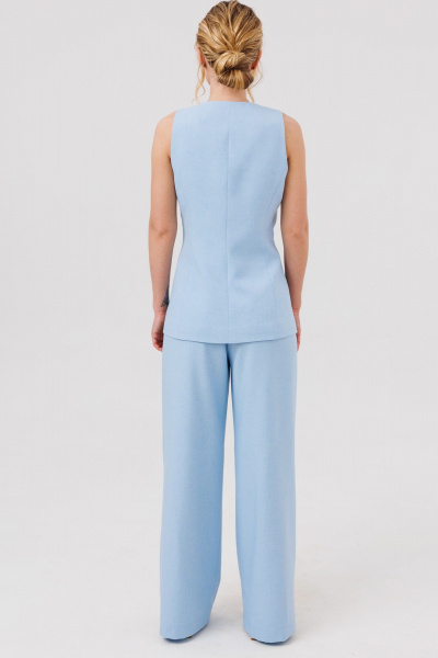 Брюки, жилет Ambera Style 2125 голубой - фото 4