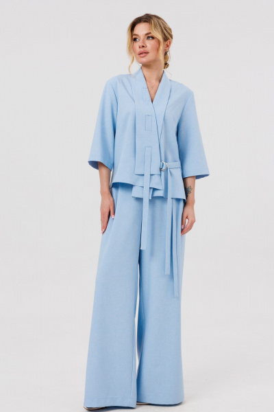 Брюки, жакет Ambera Style 2126 голубой - фото 7