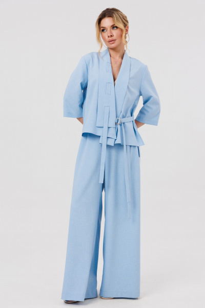 Брюки, жакет Ambera Style 2126 голубой - фото 6