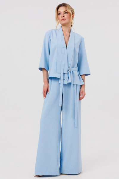 Брюки, жакет Ambera Style 2126 голубой - фото 2