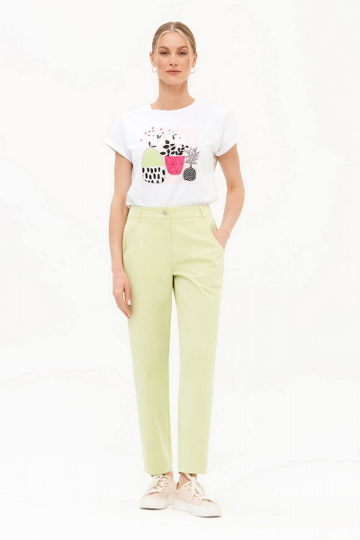 Брюки Nelva 31224 фисташковый - фото 1