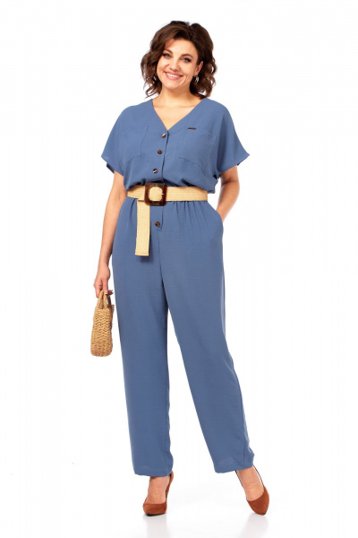 Комбинезон Rishelie 993 синий - фото 2