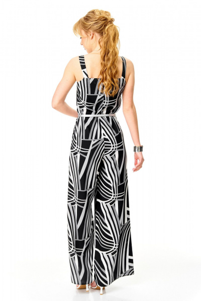 Жилет, комбинезон T&N 7657 черно-белый_дизайн - фото 6