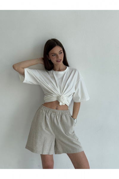 Шорты SK Brand SK7211 серо-бежевый - фото 1