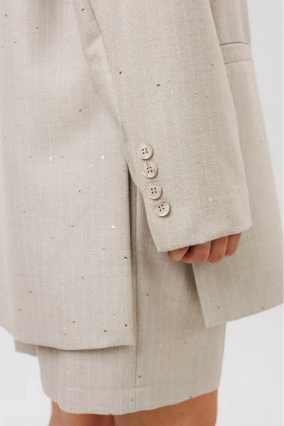 Жакет FAMA 24085-1 песочный - фото 7