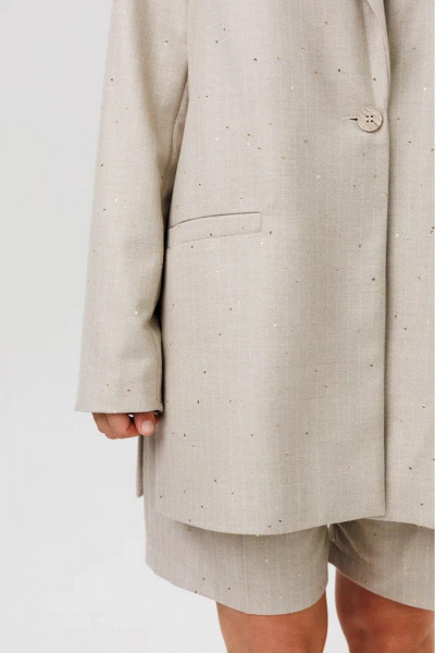 Жакет FAMA 24085-1 песочный - фото 6