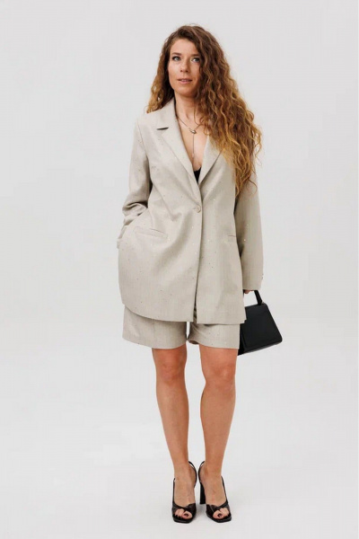 Жакет FAMA 24085-1 песочный - фото 1