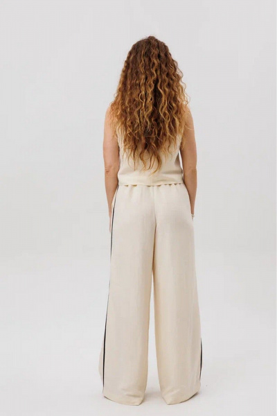 Брюки, топ FAMA 24091 экрю - фото 8