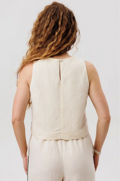 Брюки, топ FAMA 24091 экрю - фото 7