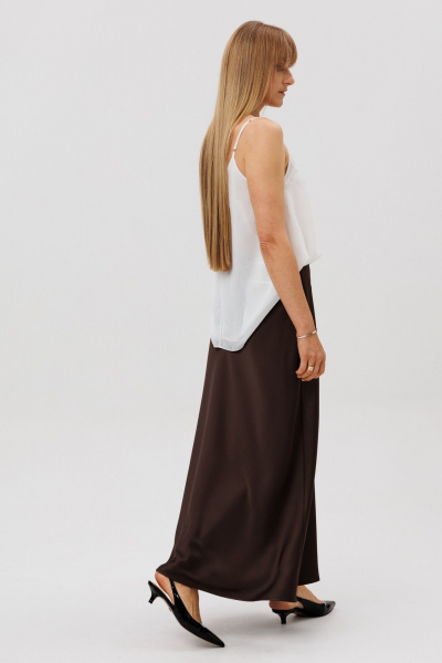 Юбка FAMA 24095-1 шоколад - фото 6