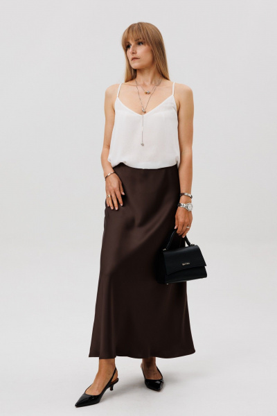 Юбка FAMA 24095-1 шоколад - фото 2