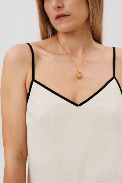 Платье FAMA 24097 экрю - фото 9