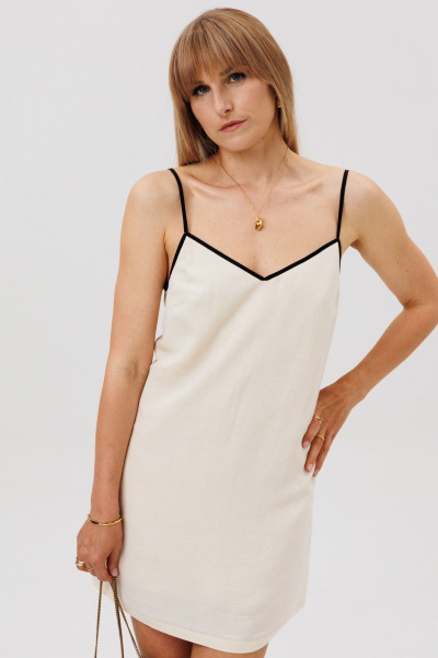 Платье FAMA 24097 экрю - фото 2