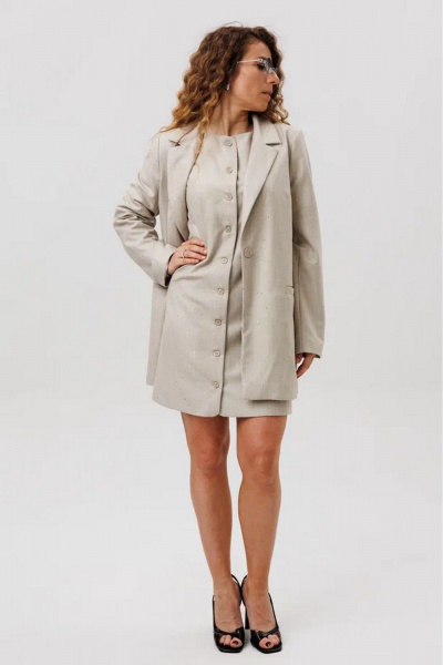 Сарафан FAMA 24099 песочный - фото 10