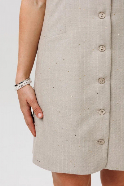 Сарафан FAMA 24099 песочный - фото 8