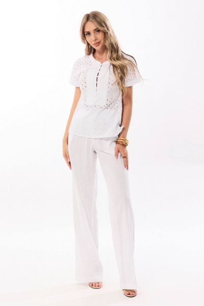 Блуза, брюки Golden Valley 6659 белый - фото 1