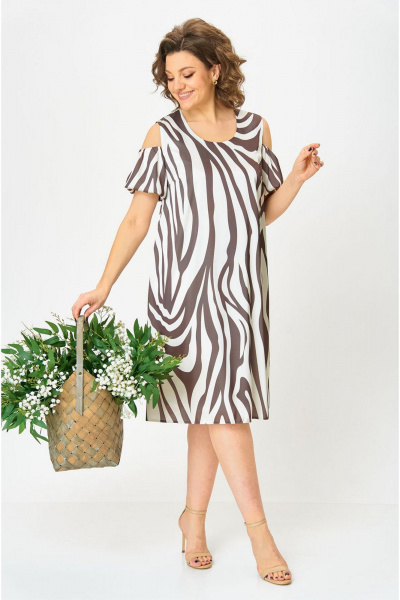 Платье VIA-Mod 652 зебра - фото 3
