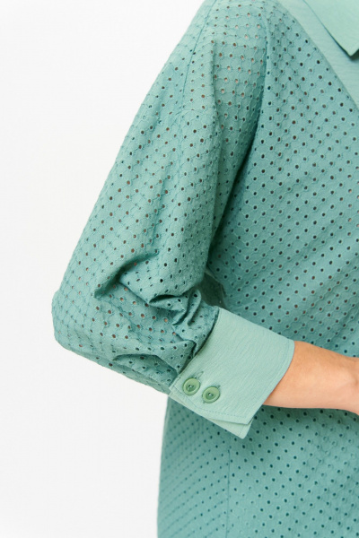 Брюки, рубашка ANASTASIA MAK 1183-А серо-мятный - фото 12