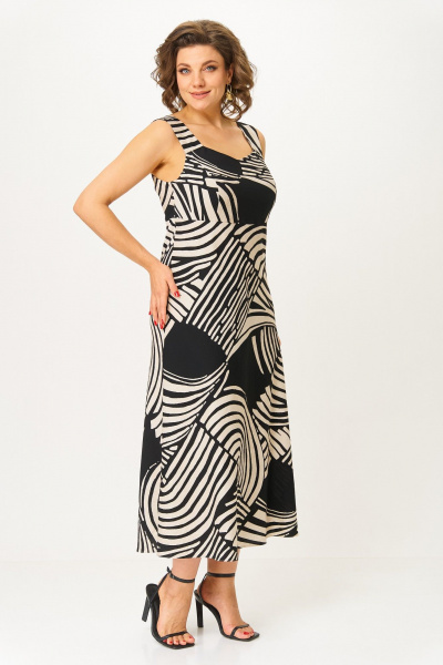 Платье ANASTASIA MAK 1266 черный - фото 3