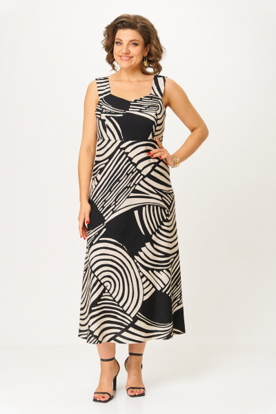 Платье ANASTASIA MAK 1266 черный - фото 2