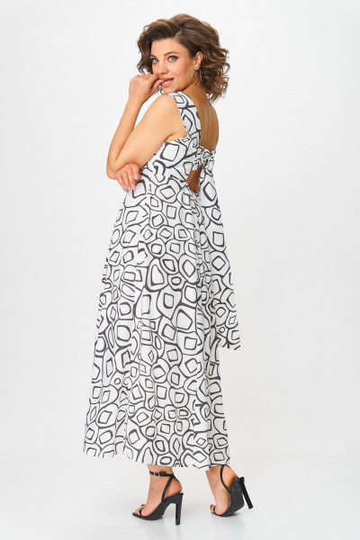 Платье ANASTASIA MAK 1268 черный+молочный - фото 4
