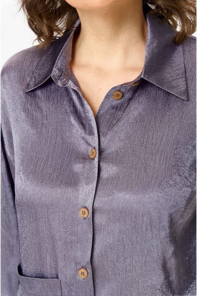 Брюки, рубашка VIA-Mod 640 серо-лавандовый - фото 8