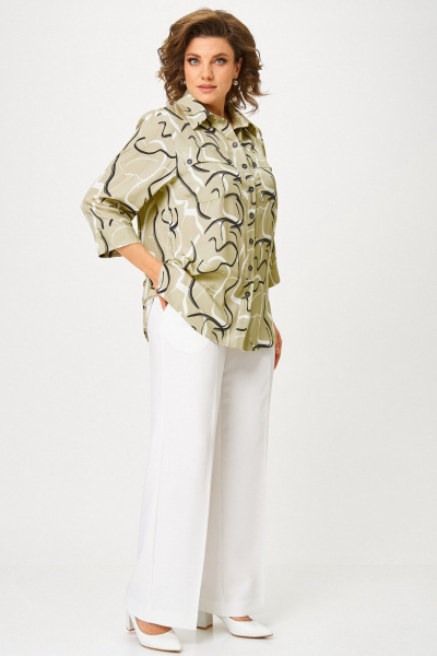 Блуза БелЭльСтиль 408-3_10_22 мультиколор - фото 4