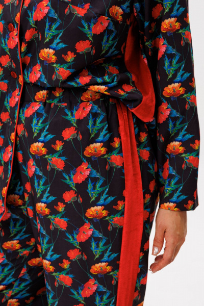 Брюки, рубашка Anelli 1623 багряные_маки - фото 10