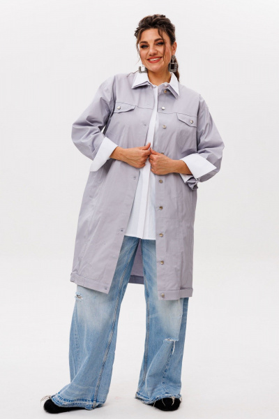 Жакет Anelli 1572 туманная_сталь - фото 9