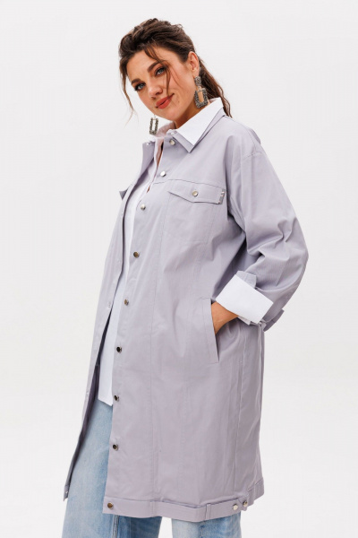 Жакет Anelli 1572 туманная_сталь - фото 1