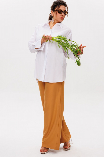 Брюки Anelli 1582 янтарно-желтый - фото 6