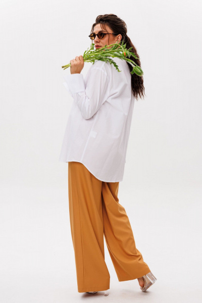 Брюки Anelli 1582 янтарно-желтый - фото 3